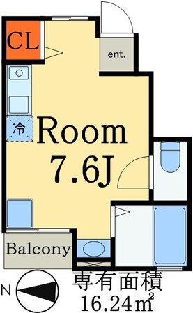 メゾンドジュネス常盤平の物件間取画像